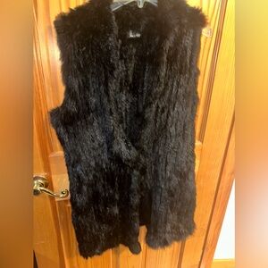 Love token rabbits fur vest